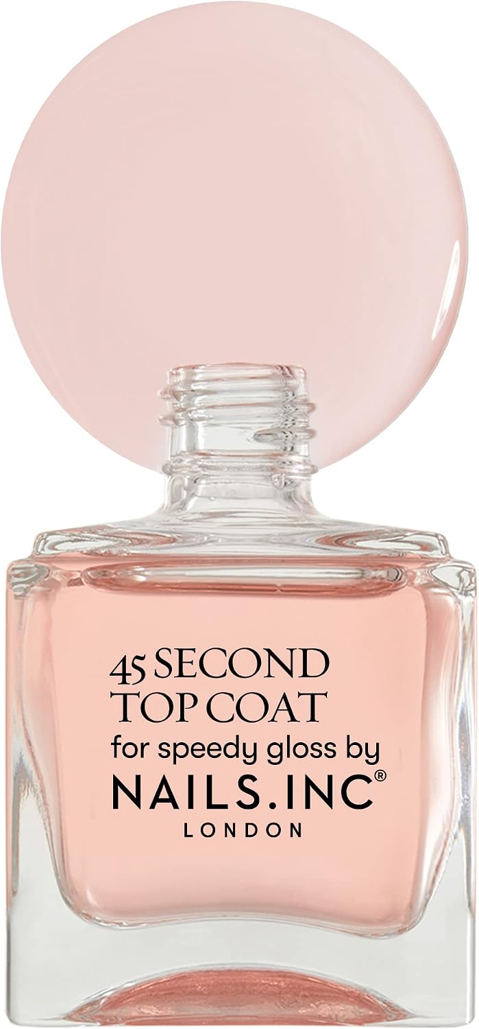 Detalle 2 de Nails.INC 45 Second Top Coat – fast-drying high-gloss finish