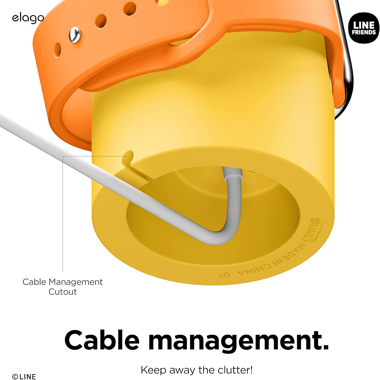 Thumbnail 3 de elago Line Friends Support chargeur W2 pour Apple Watch Ultra3 49mm