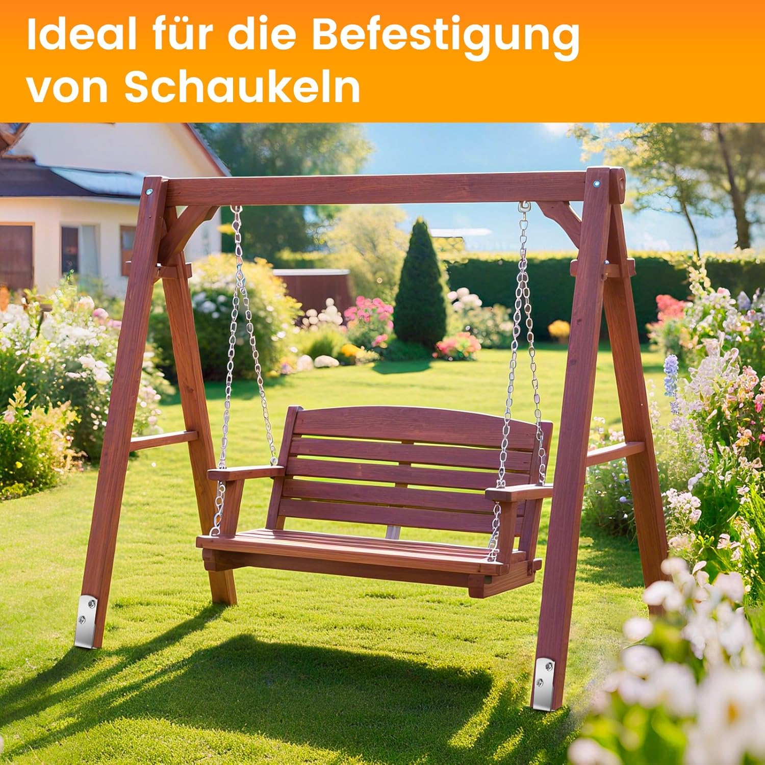 Thumbnail 6 de SCHINTILLO Einschlaghülsen 4er Pack für Schaukel