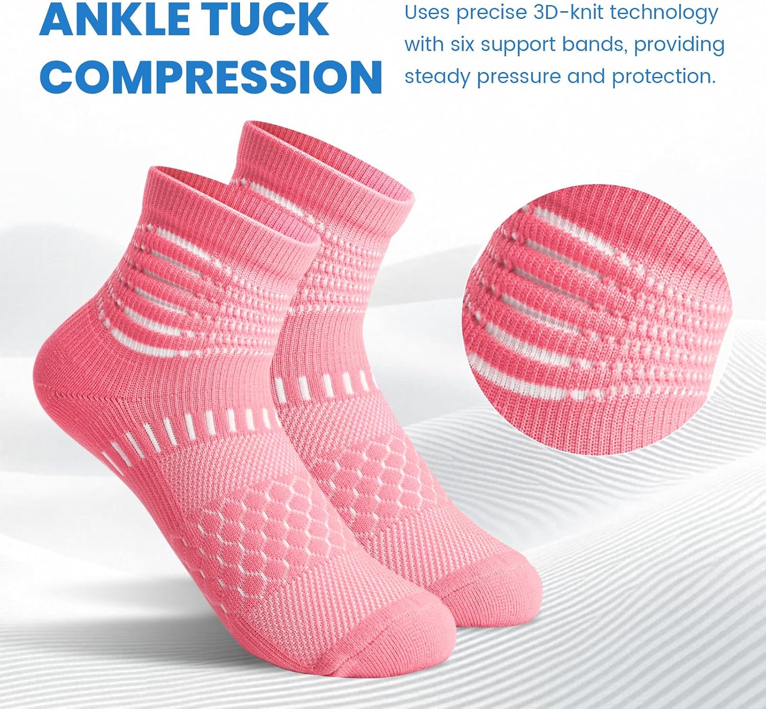Thumbnail 2 de IRAMY Ankle Compression Socks for Plantar Fasciitis Relief – 3/5 Pairs, Unisex