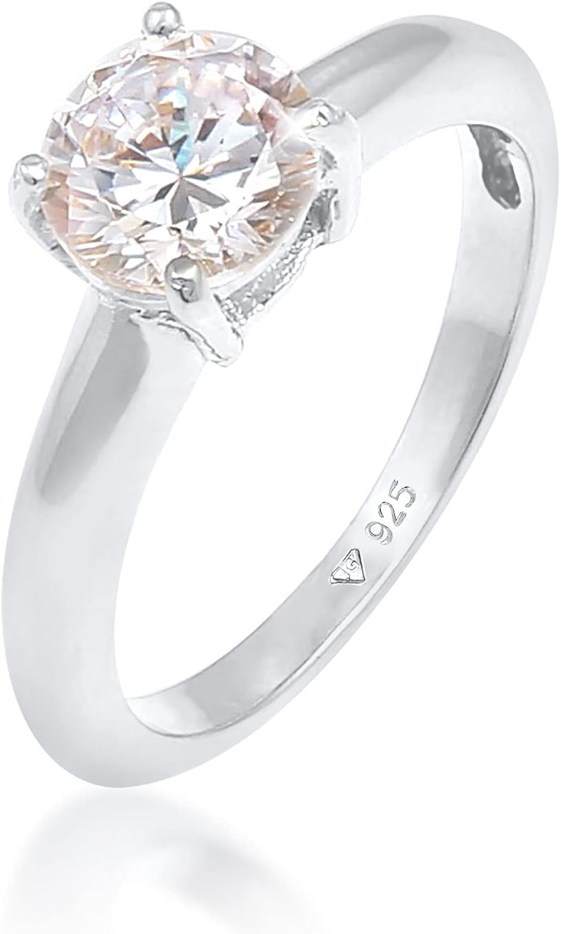 Thumbnail 5 de Elli Ring Damen Solitär 925 Sterling Silber