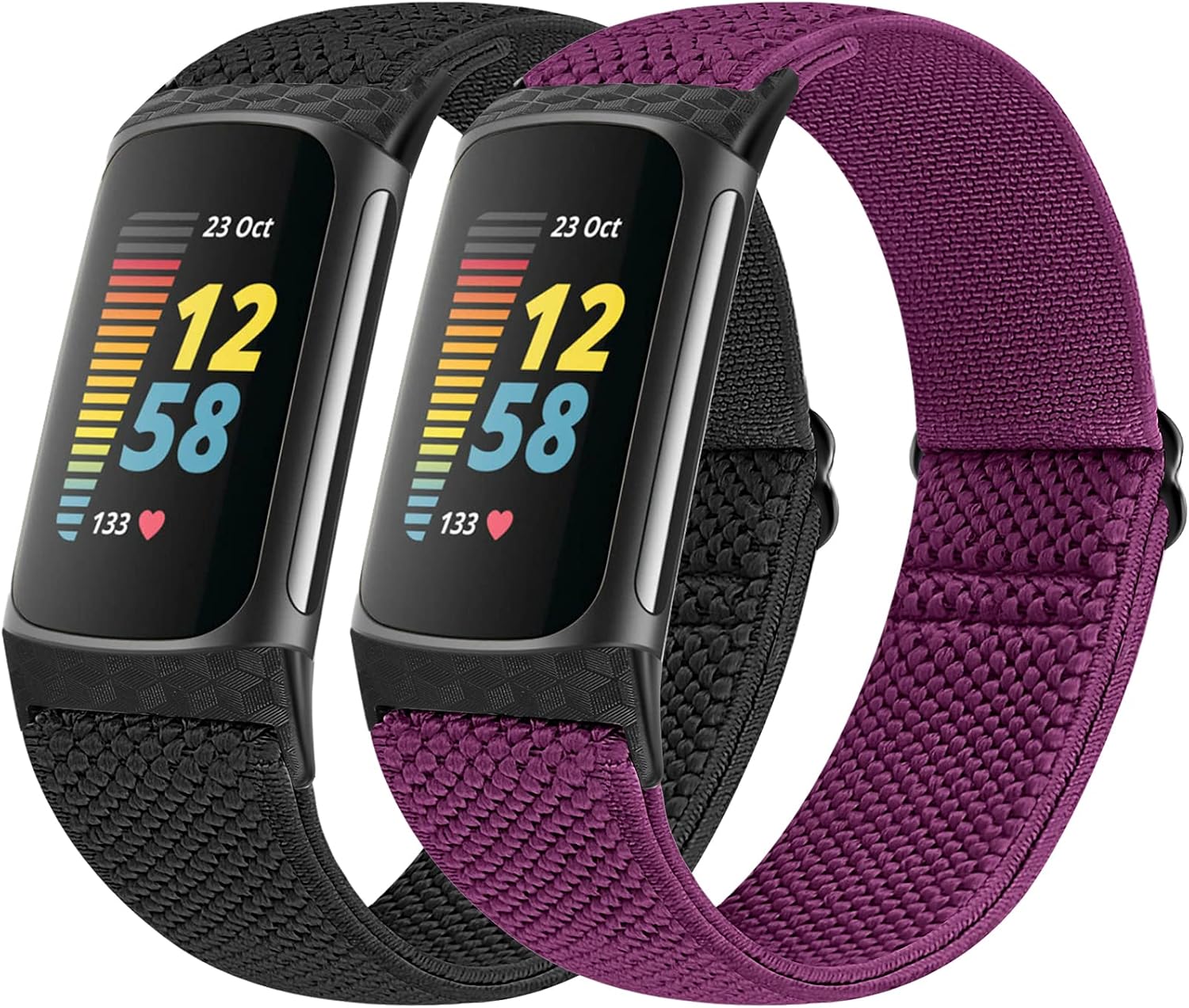 Detalle de Vodtian Elastic Straps for Fitbit Charge 6 2-Pack