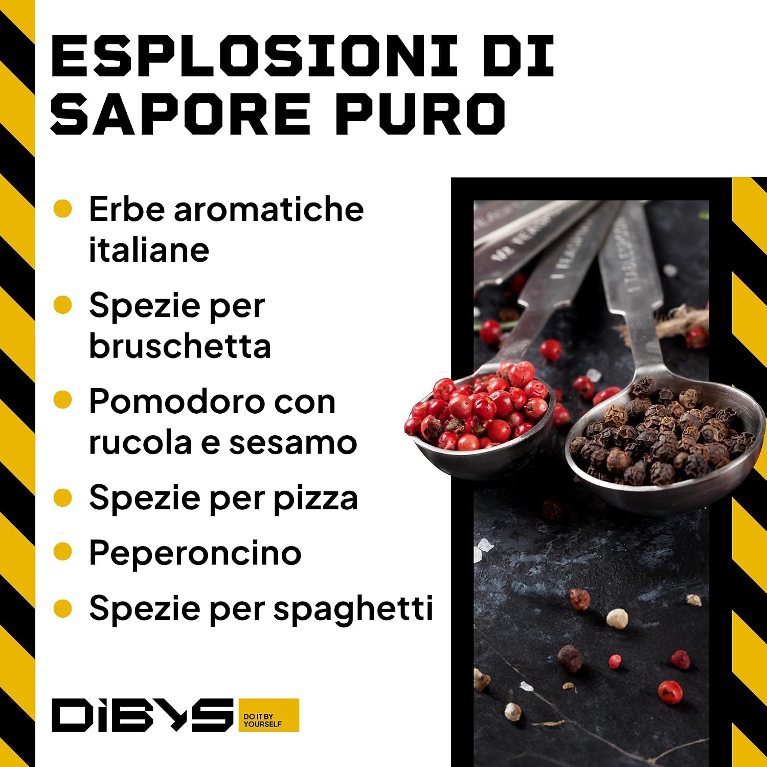 Detalle de DIBYS MAMMA MIA! Set di spezie 6 miscele 🍽