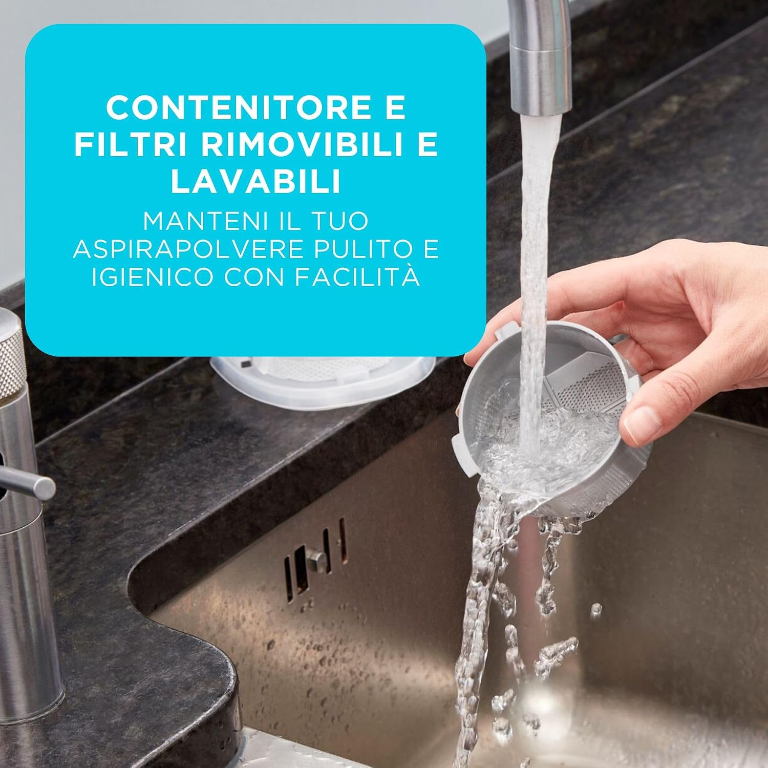 Detalle 2 de BLACK+DECKER dustbuster 7.2V (Batteria 2.0Ah) - Aspirapolvere portatile senza fili, viola (NVC215W-QW)