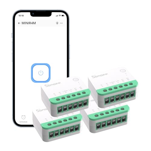 Detalle de SONOFF Matter, mini modulo Wi-Fi per interruttori, 10 A, confezione da 4