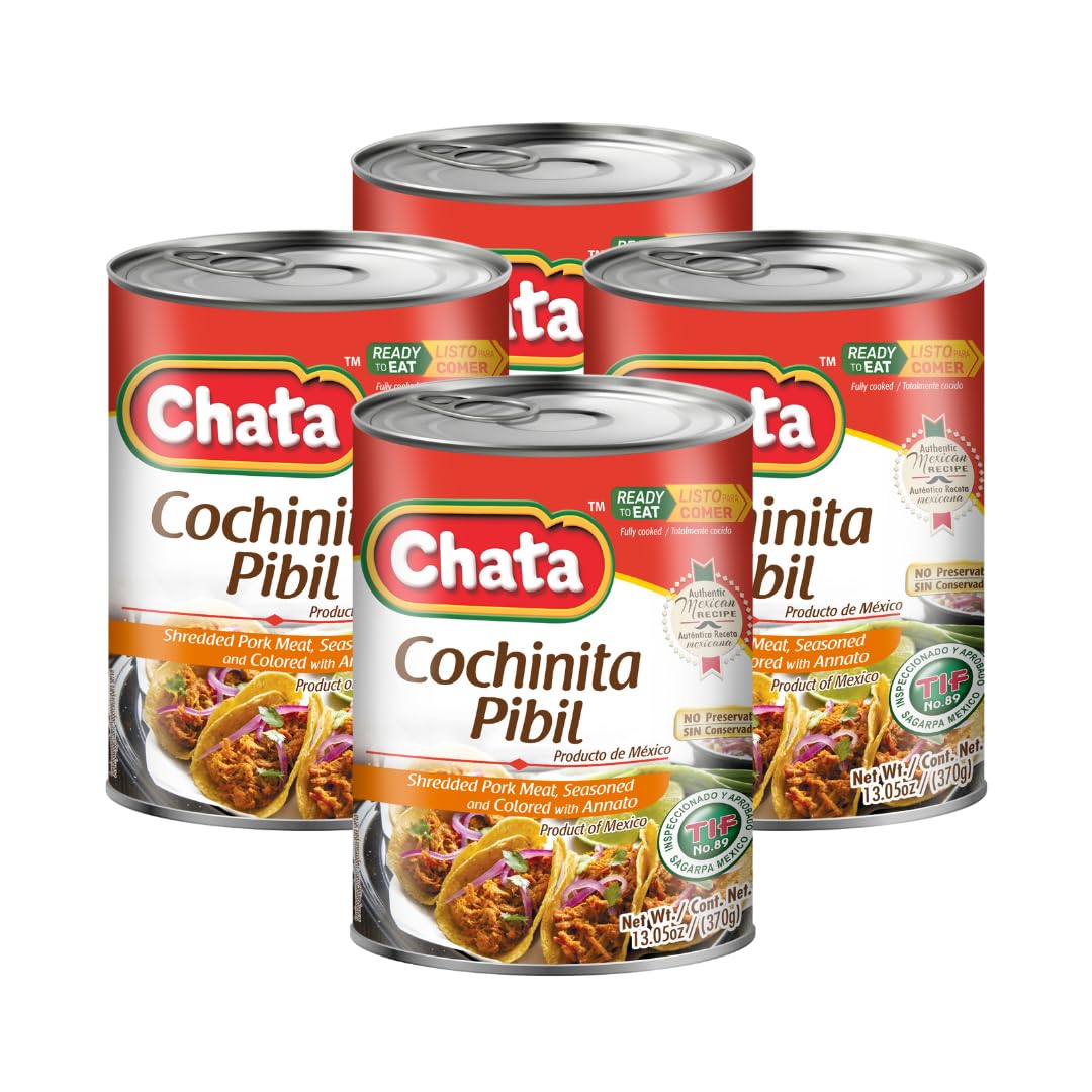 Detalle de Chata Cochinita Pibil Mexican-Style Shredded Pork, 13.05 oz, 4-Pack