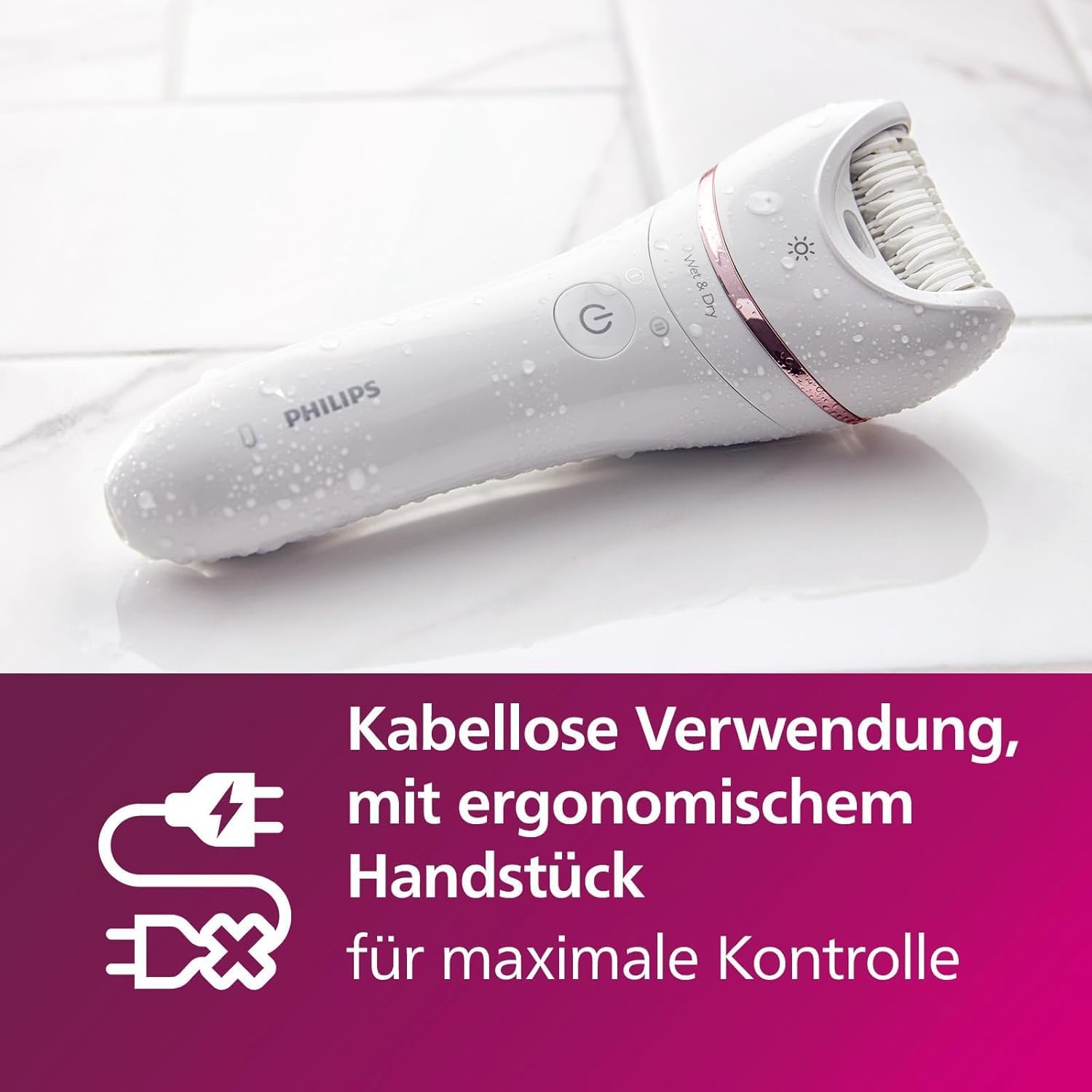 Detalle 2 de Philips Epilierer Series 8000 BRE740/10 9 Zubehör