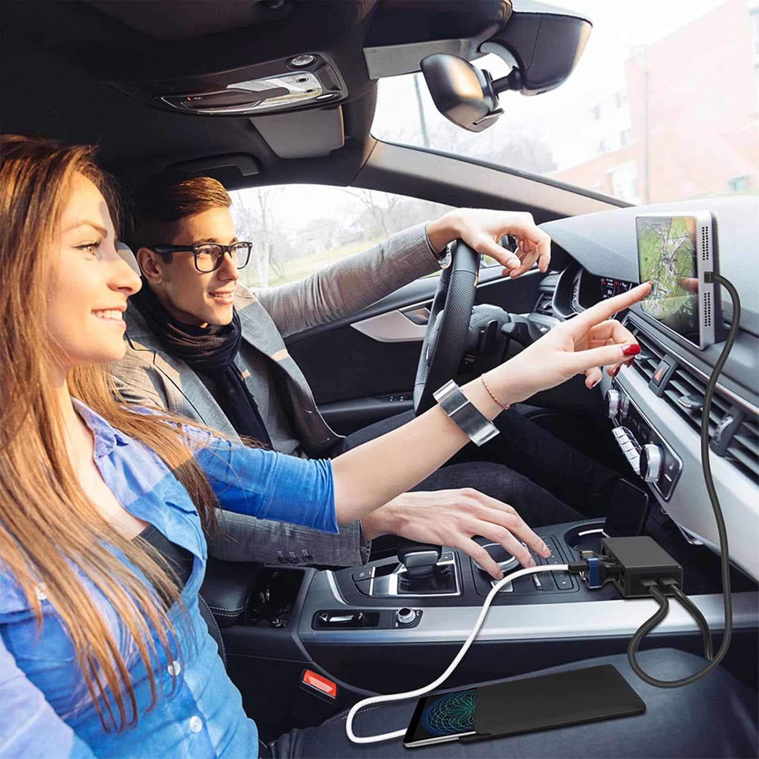 Thumbnail 6 de Qidoe Zigarettenanzünder Verteiler Auto Adapter 12V/24V (120W) mit 4× USB, LED-Voltmeter & Schalter