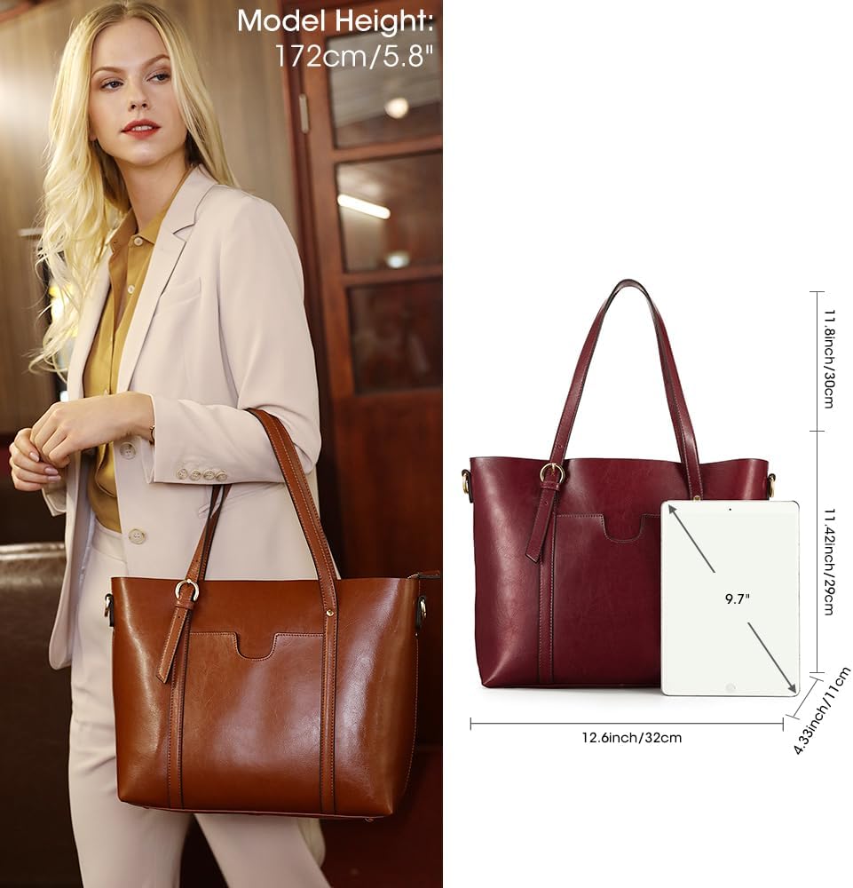 Detalle 2 de Kattee Leather Tote 32cm capacity