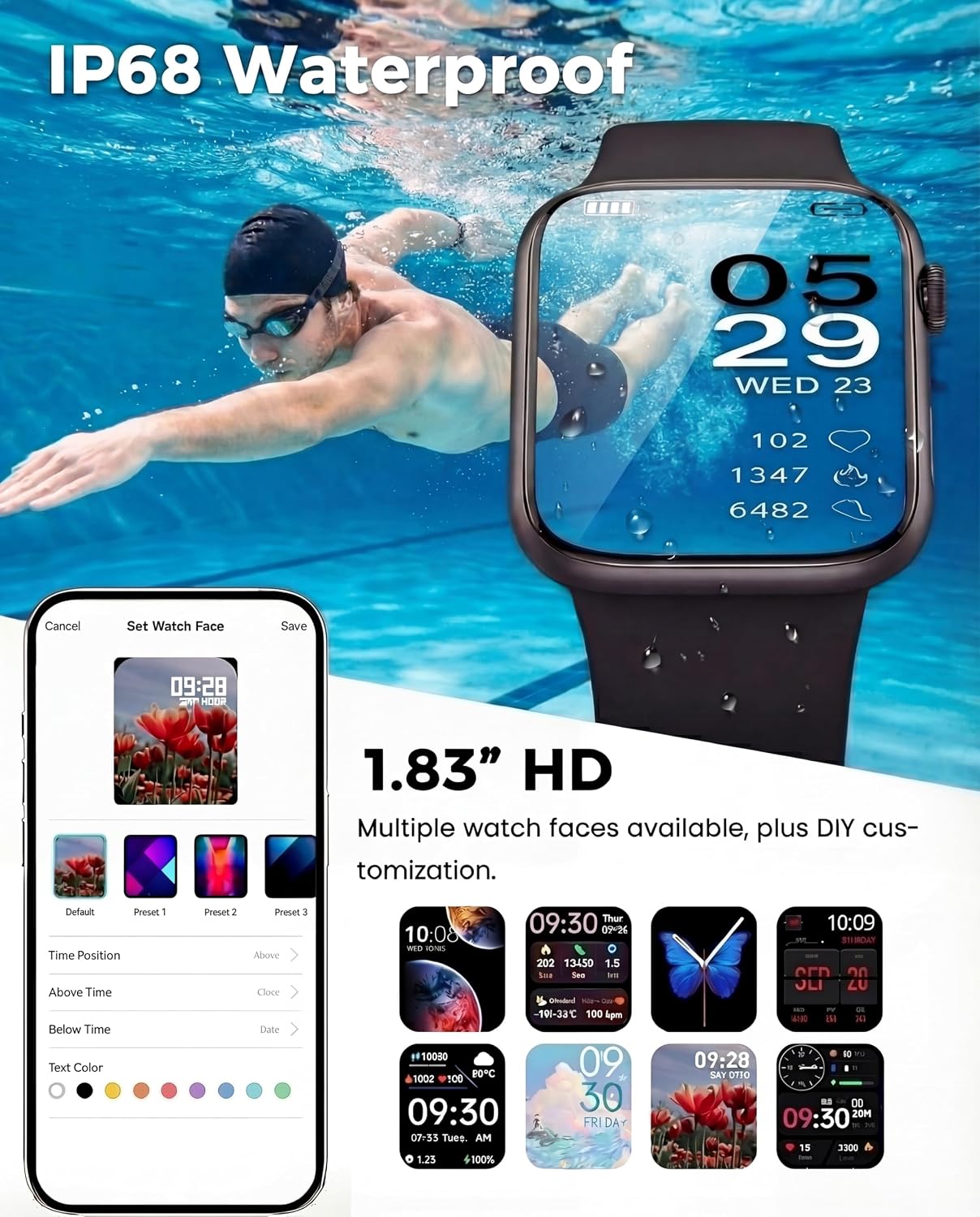 Thumbnail 6 de Smart Watches for Women & Men: All‑Day Health & Fitness Tracker with 120+ Sports Modes