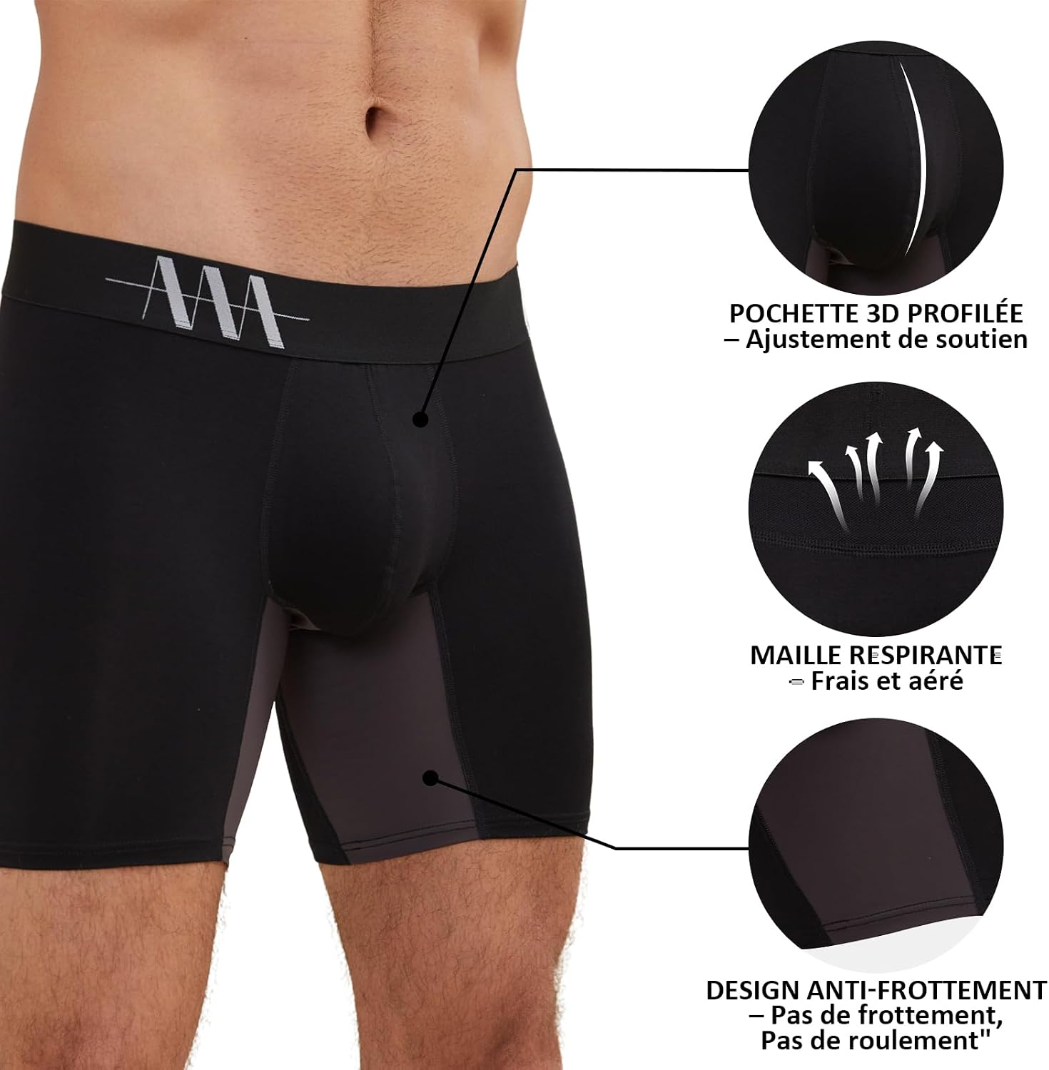 Detalle 2 de ZAKASA Calecon homme bambou 4 lots