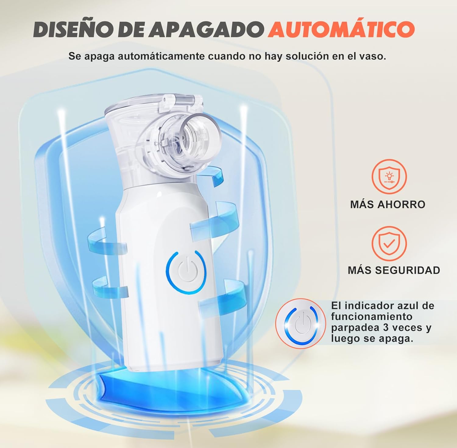 Detalle 2 de AU YAT Nebulizador portátil 800 mAh