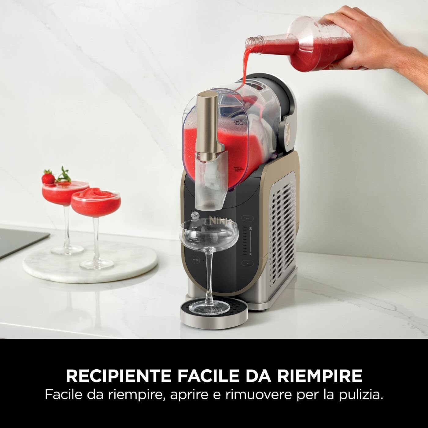 Thumbnail 2 de Ninja SLUSHi FS301EUSTGD, macchina per granite e frozen drink Pietra Oro