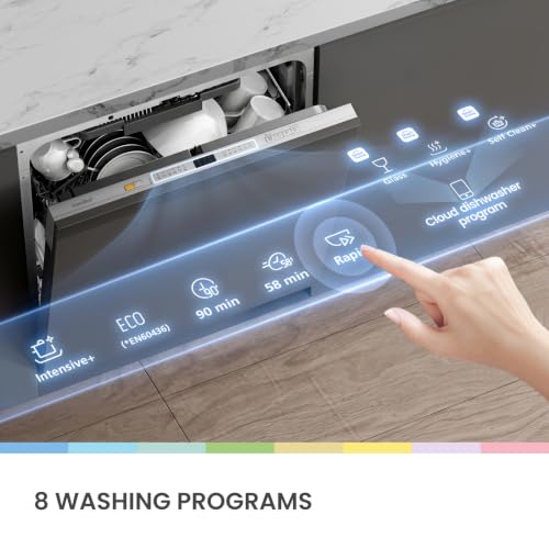 Thumbnail 6 de COMFEE' Fully Integrated Dishwasher, 14 Place Settings, Wi-Fi and Auto Door Drying