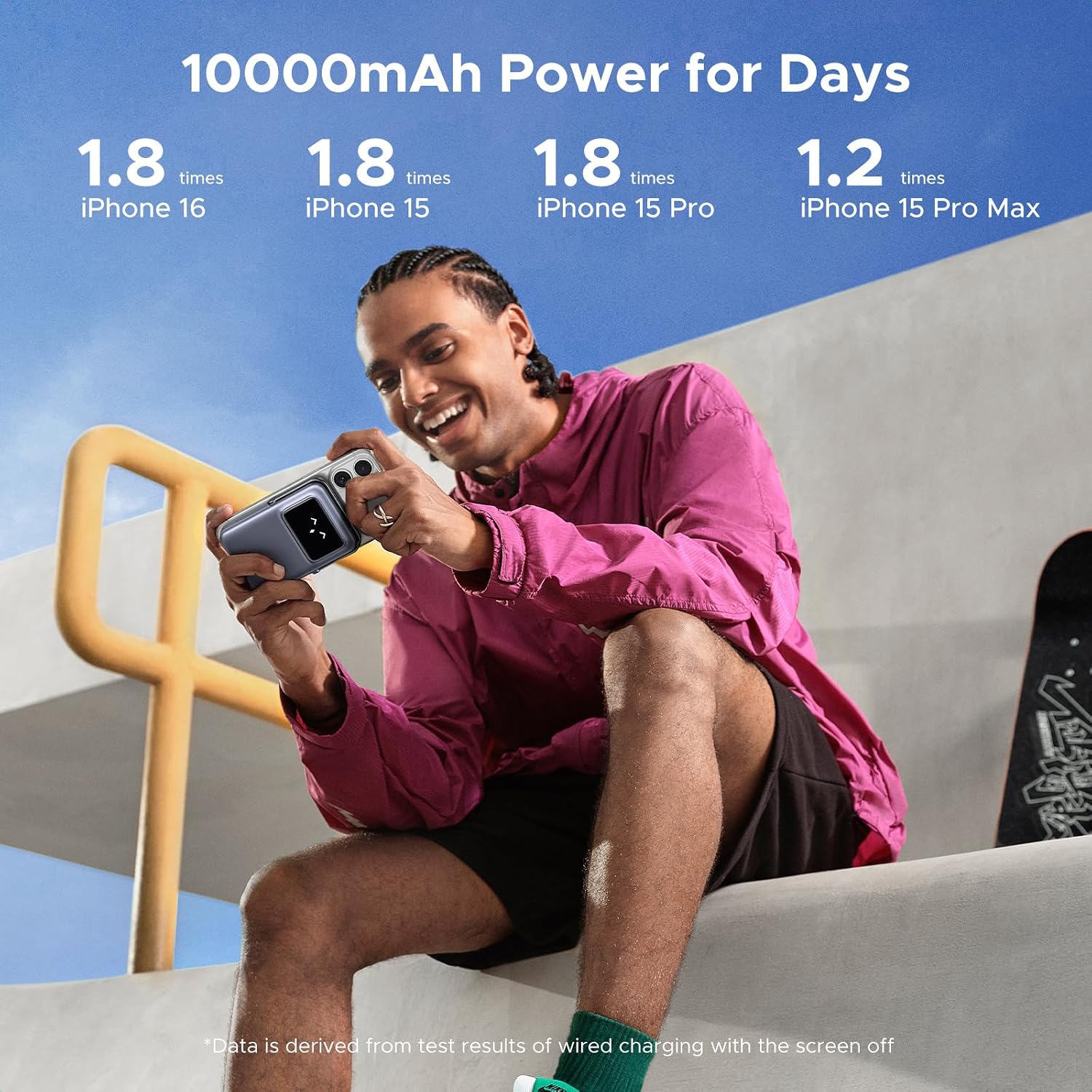 Detalle 2 de UGREEN Uno Wireless Power Bank 10000mAh