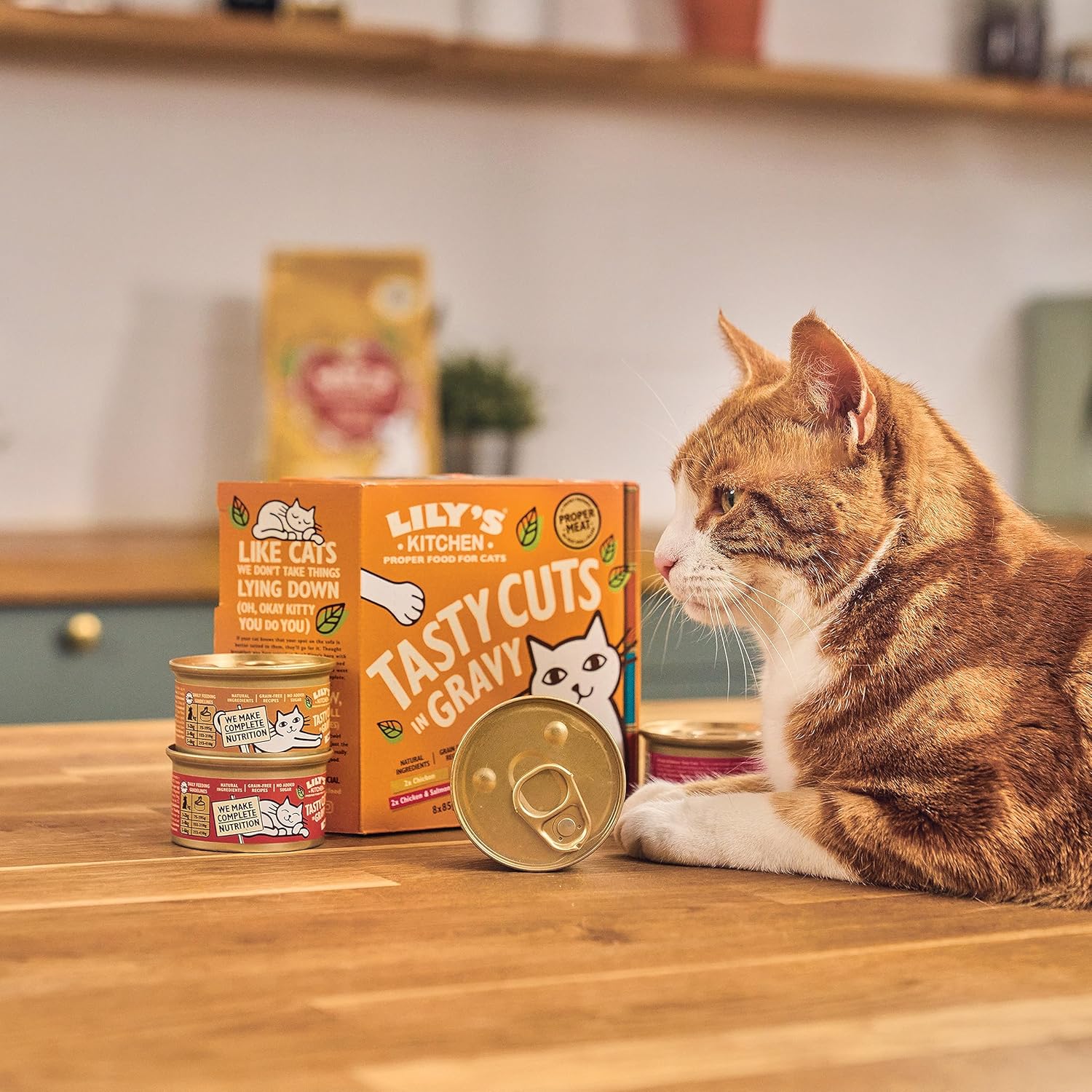 Detalle 1 de Lily’s Kitchen Katzenfutter 8 x 85 g Mehrfachpackung 🐱