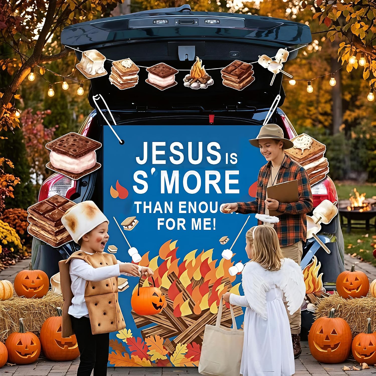 Detalle 2 de Halloween Trunk-or-Treat Decoration Kit, Polyester