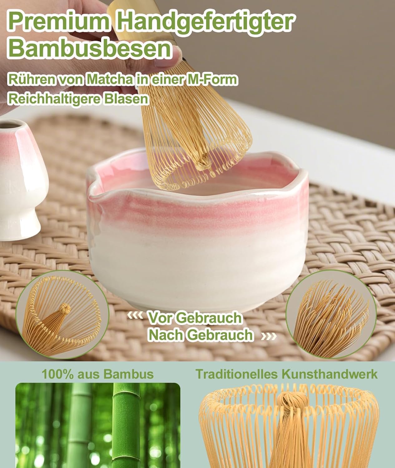 Thumbnail 3 de JBER Matcha Besen Set 7-teilig 🍵
