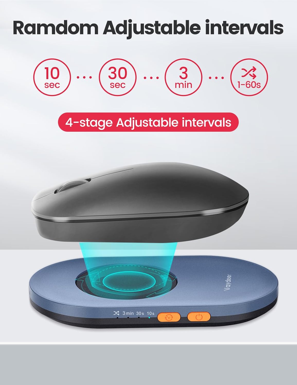Detalle de Vaydeer Air 3 mouse jiggler with timer ๐ฑ
