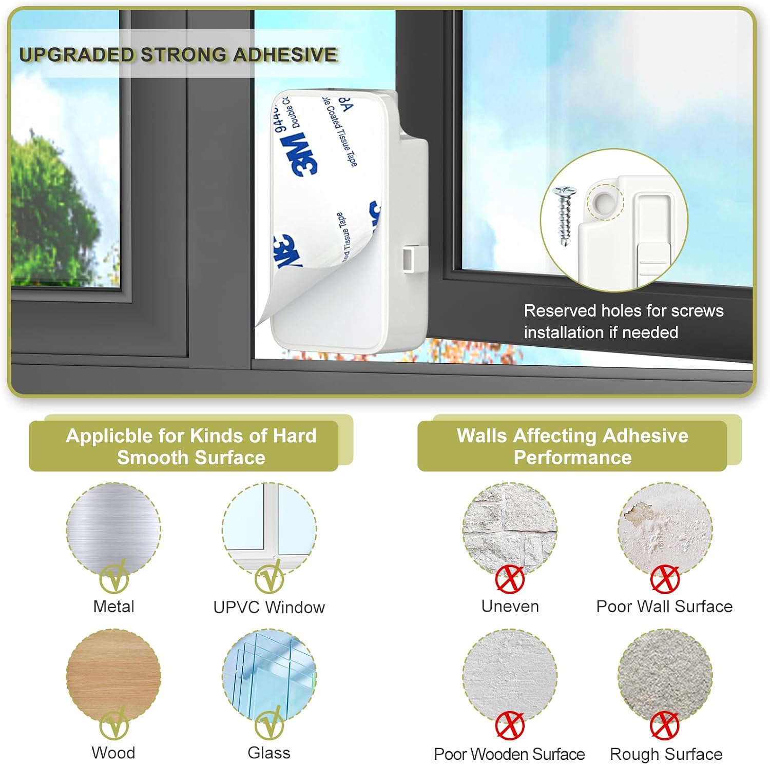 Thumbnail 6 de AOSITE Window Safety Locks 4 pack