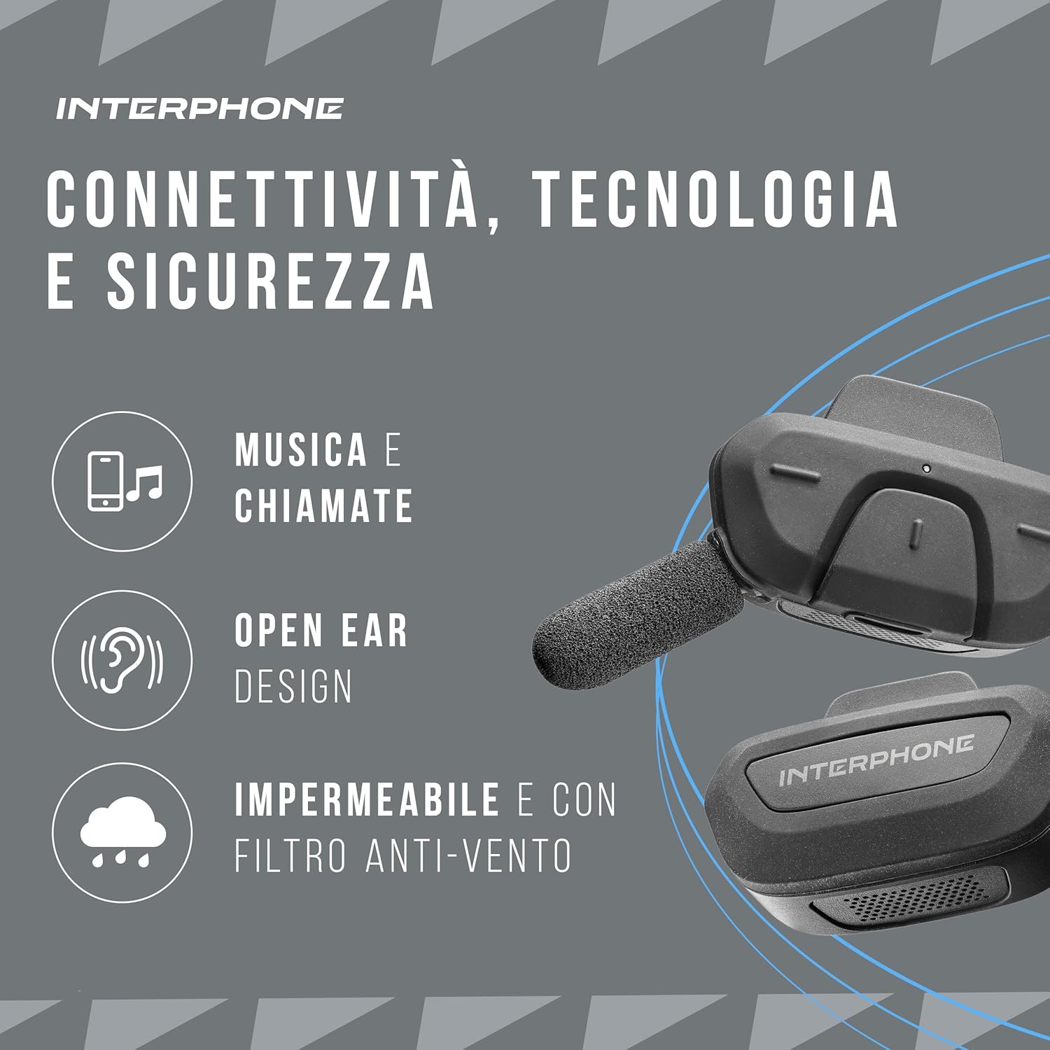 Thumbnail 2 de INTERPHONE AERIAL Doppio — Interfono bici Bluetooth per due ciclisti fino a 300 m