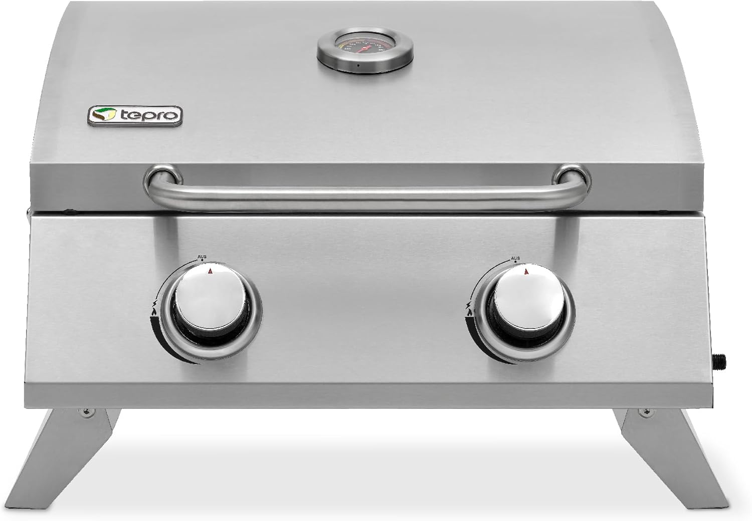 Detalle 1 de tepro Tischgasgrill Abington (klein) – kompakt, leistungsstark und mobil
