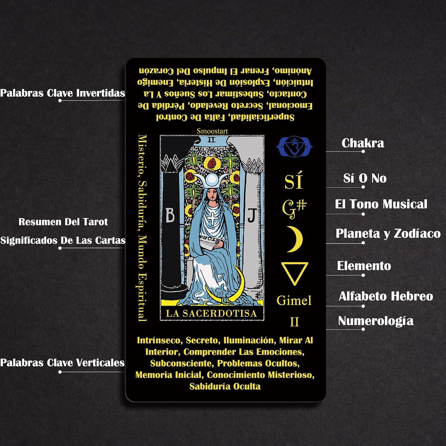 Detalle 2 de Smoostart Cartas Tarot Español para Principiantes 🔮