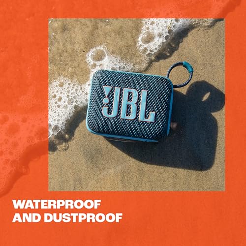 Detalle de JBL GO 4: altavoz Bluetooth portátil rosa con IP67 y hasta 7 h de reproducción