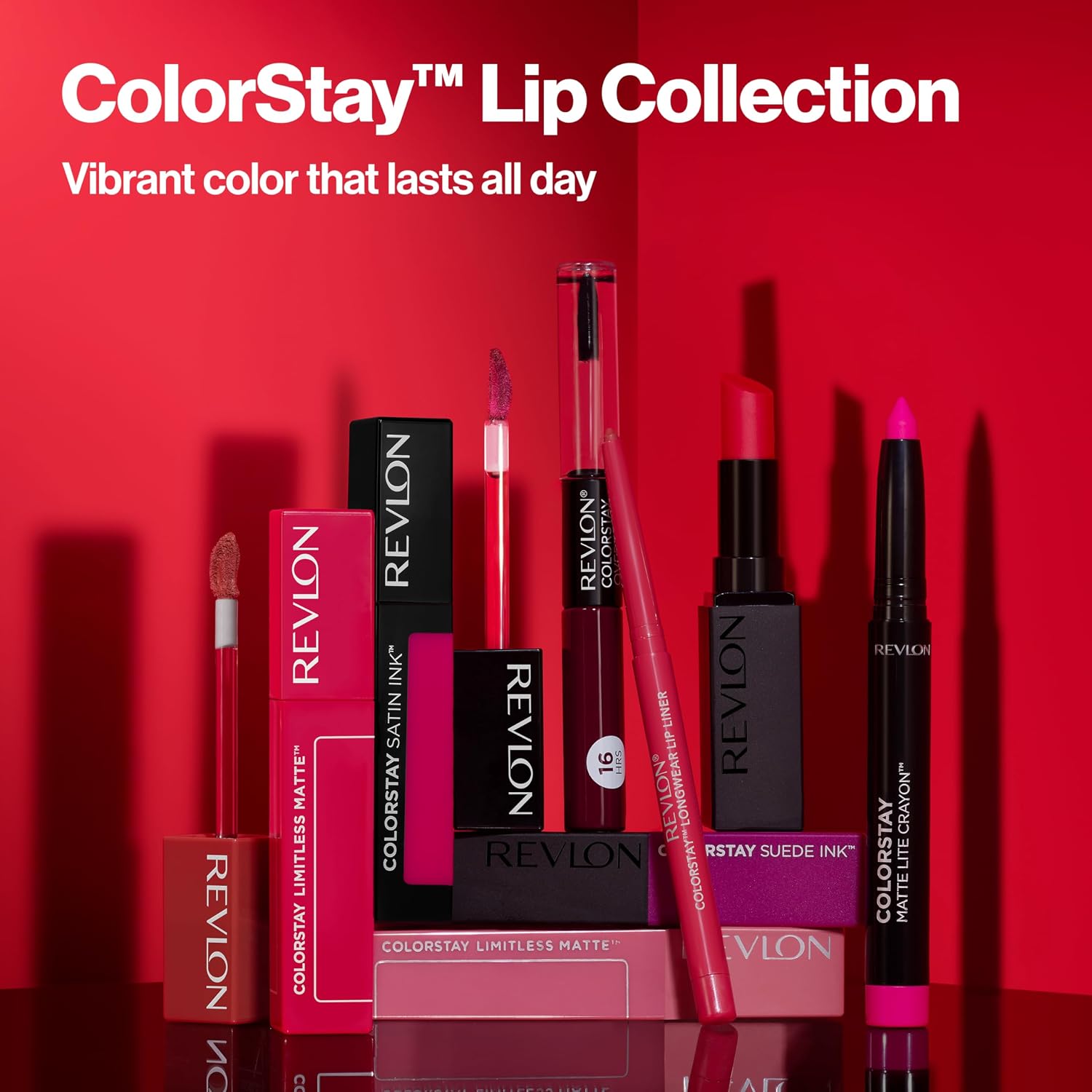 Thumbnail 6 de Revlon ColorStay Overtime Liquid Lipstick with Clear Lip Gloss (540 Unstoppable Nude)