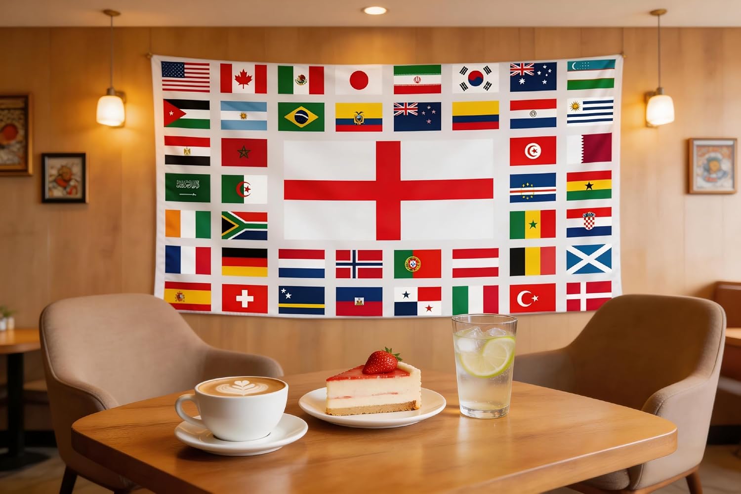 Detalle de 5x3 ft Large 2026 World Cup Flag for England Fans