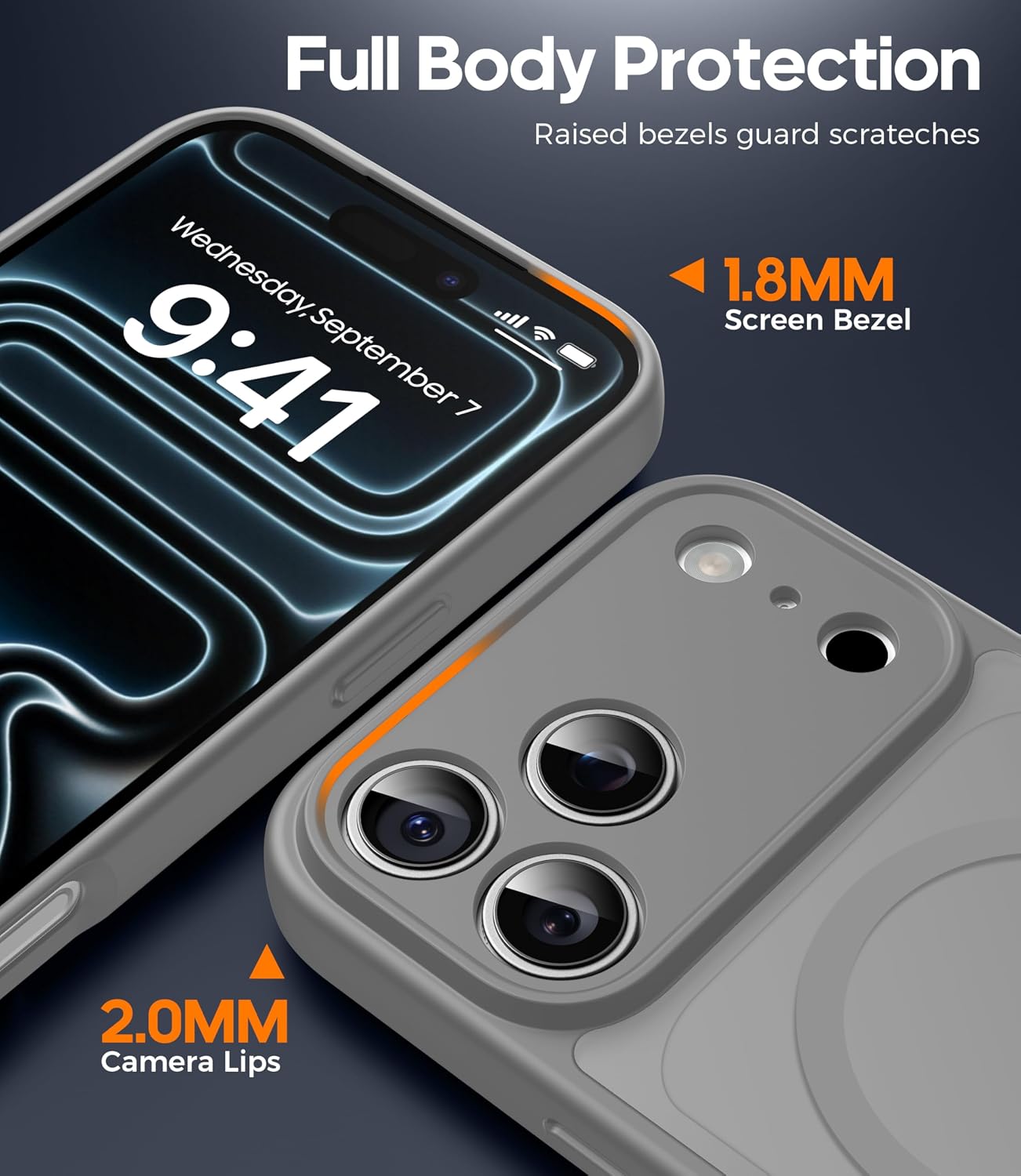 Detalle de FLLAO iPhone 17 Pro Max magnetic case