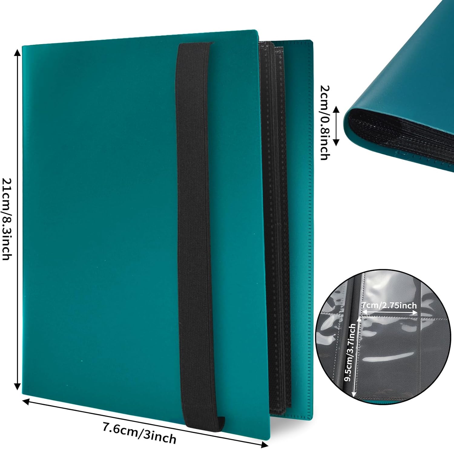 Detalle 2 de JUSONEY Sammelkarten Album 648 Taschen