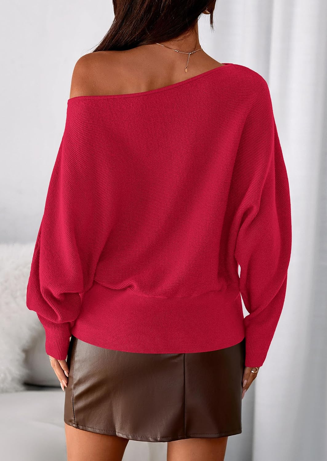Thumbnail 3 de PRETTYGARDEN Off The Shoulder Sweater S-XXL