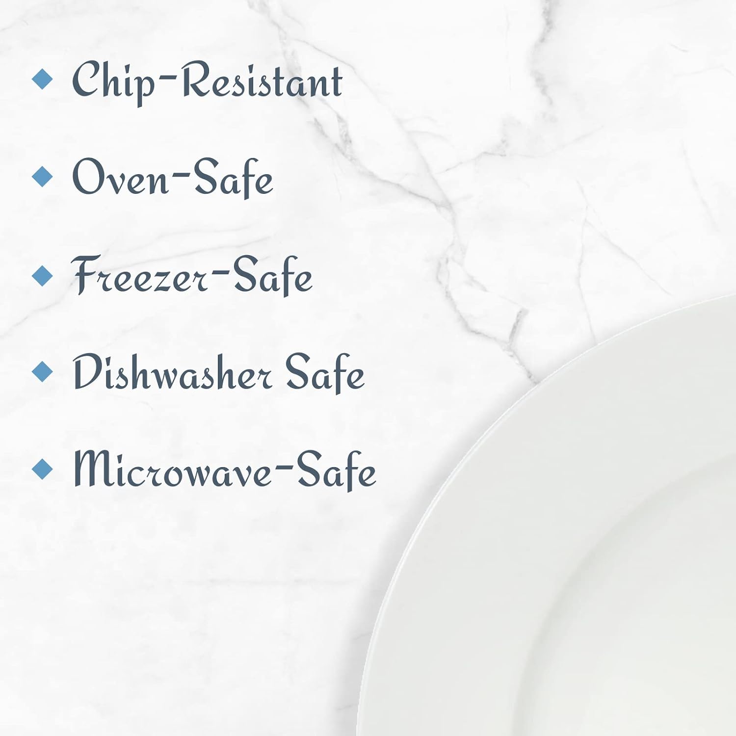 Detalle 2 de Mikasa Delray 40-Piece Bone China Dinnerware Set (White) for 8