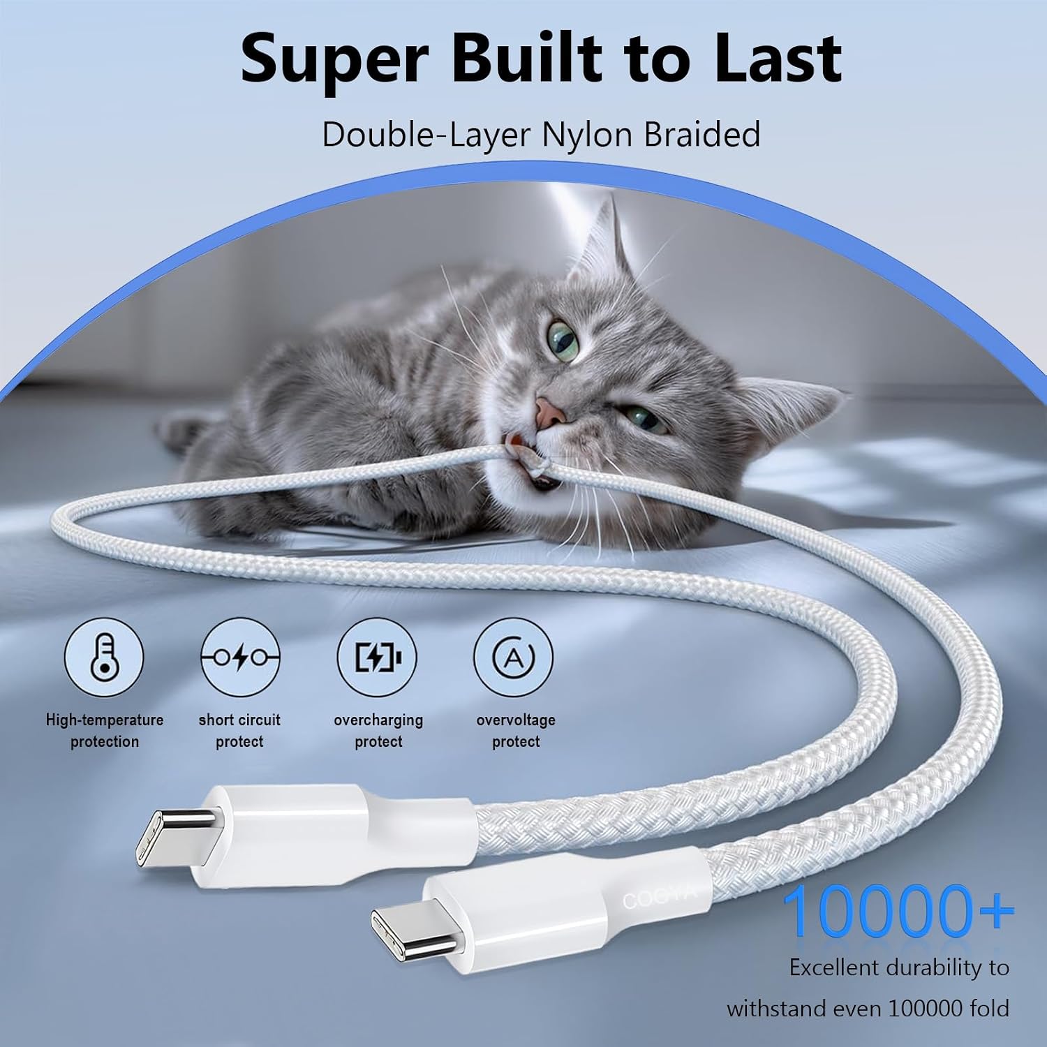 Detalle 2 de COOYA 140W USB C Super Fast Charger for MacBook Pro & More