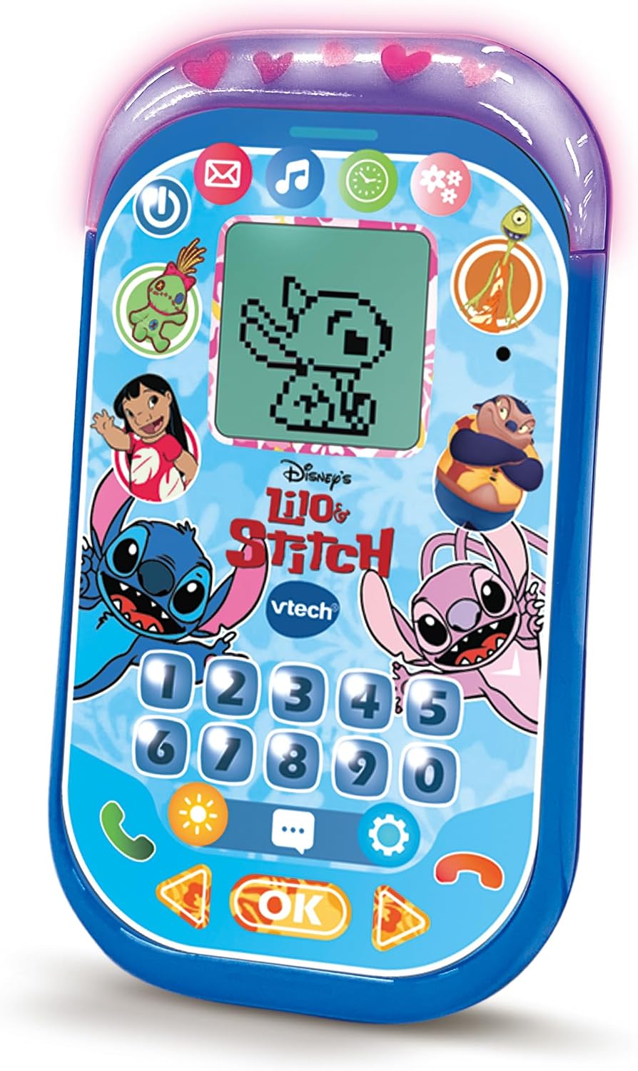 Detalle 2 de VTech Teléfono educativo Stitch para niños +4