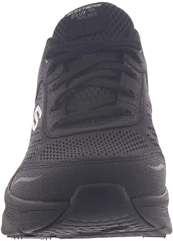 Thumbnail 6 de Skechers Women’s D’LUX Walker Infinite Motion Trainers in Black Leather & Mesh (6.5 UK)