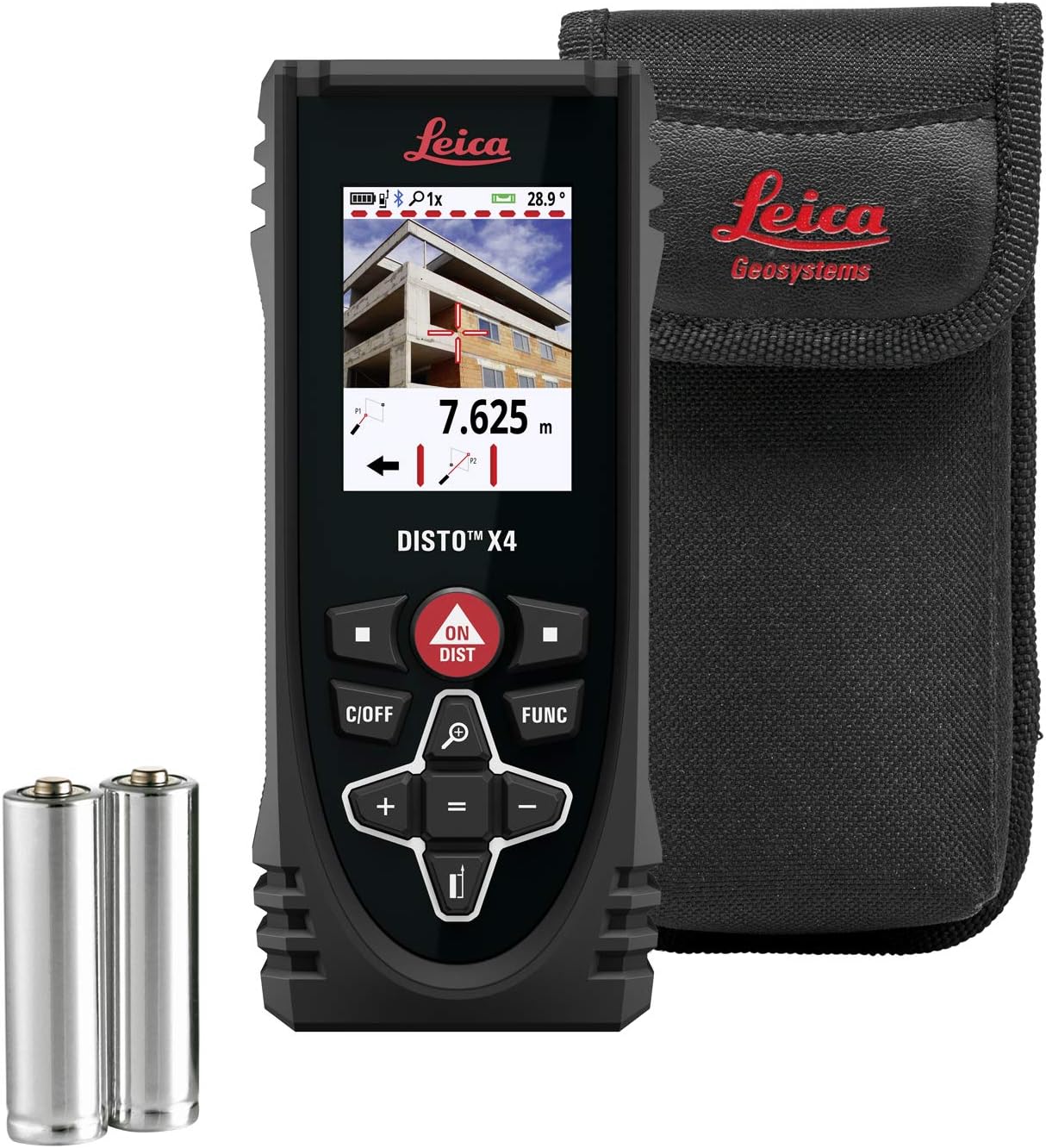 Detalle de Leica DISTO X4 – dalmierz laserowy IP65 z Bluetooth i kamerą celowniczą