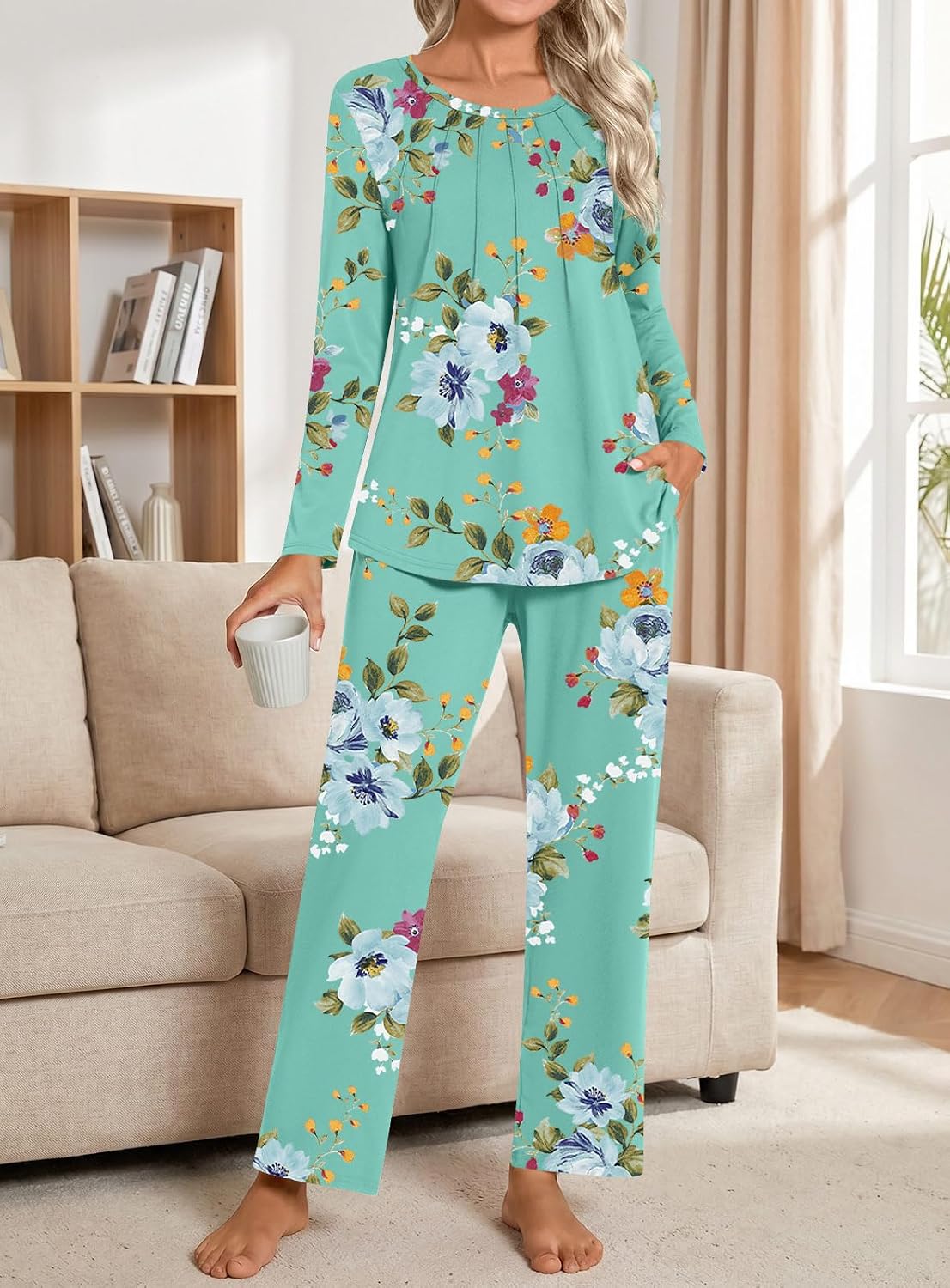 Detalle 2 de Addtoo Women's Pajama Set, Rayon Blend