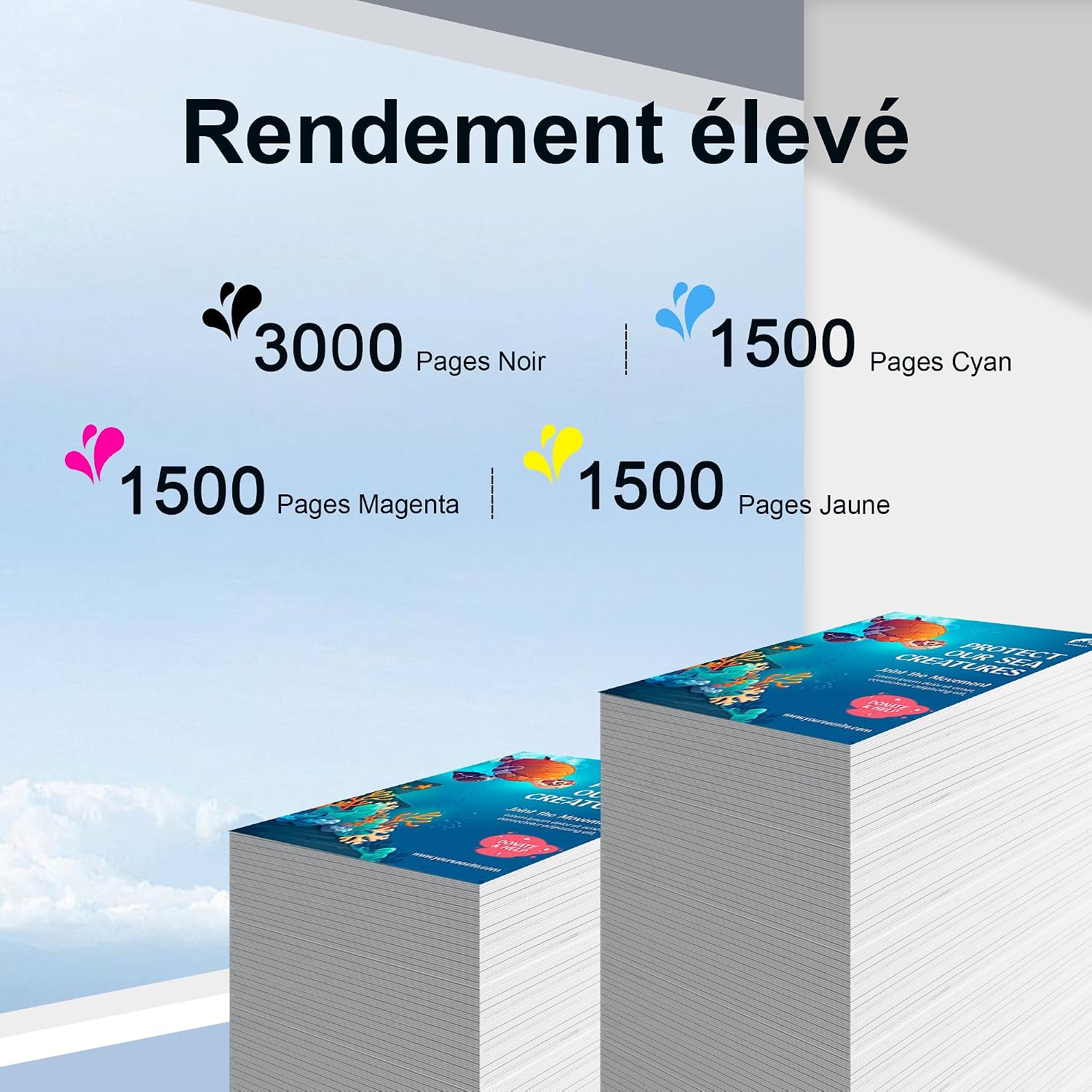 Thumbnail 2 de Uiprint LC427 cartouches d'encre 3000 pages 🖨