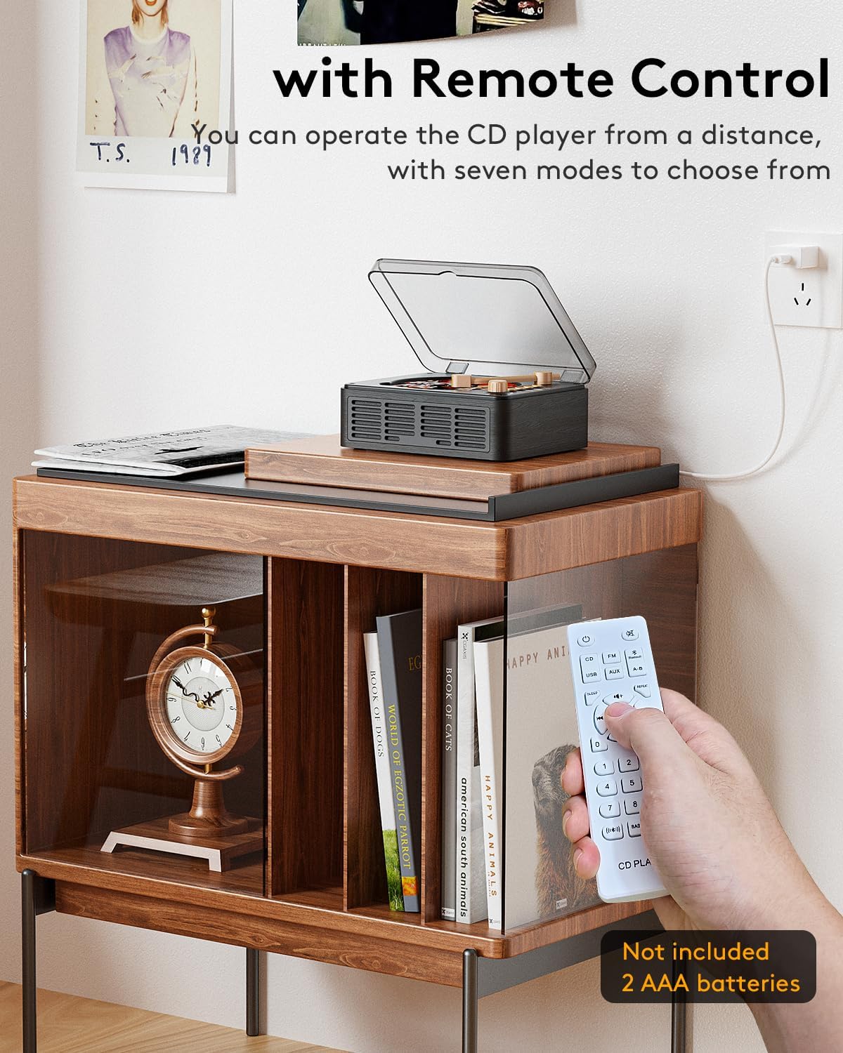 Thumbnail 5 de CARONSORT Y-CD-Q146 CD Player with Speakers, Bluetooth and FM Radio