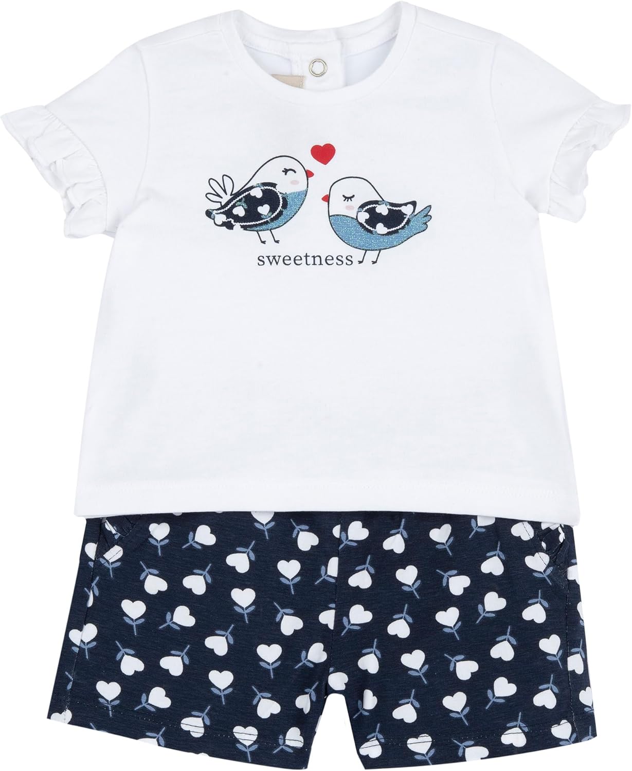 Thumbnail 6 de Chicco Completo Neonata con T-shirt e Pantaloncini – morbidezza, praticità e stile in un unico set