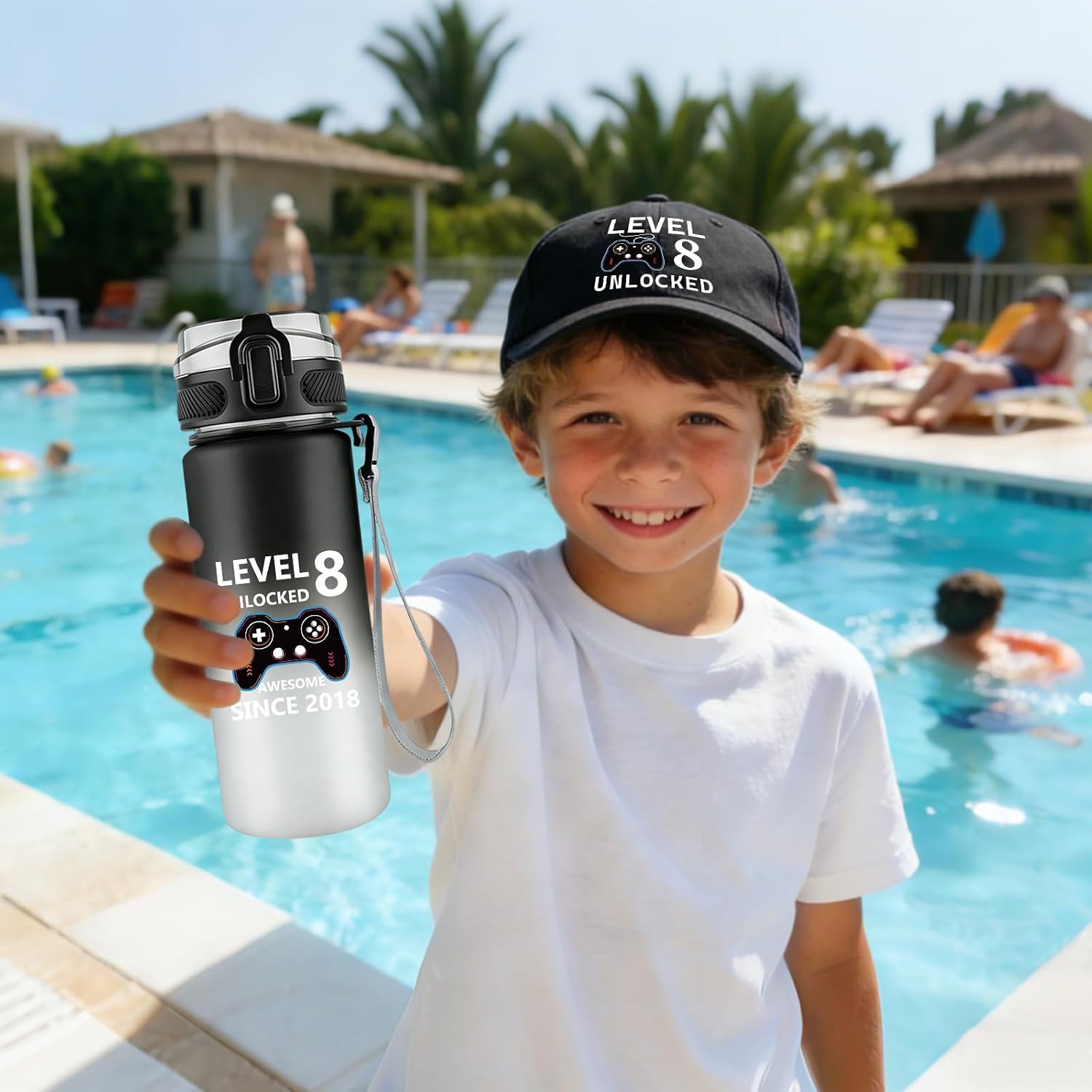 Detalle de 8 Year Old Boy Gifts: Level 8 Unlocked Gift Set for 8th Birthday
