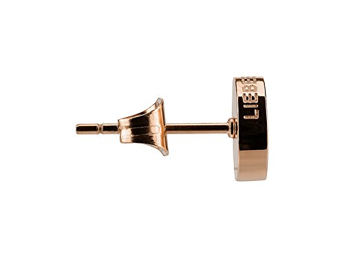 Detalle de Liebeskind Berlin Damen-Ohrstecker Edelstahl glänzend – rosévergoldet, 7 mm