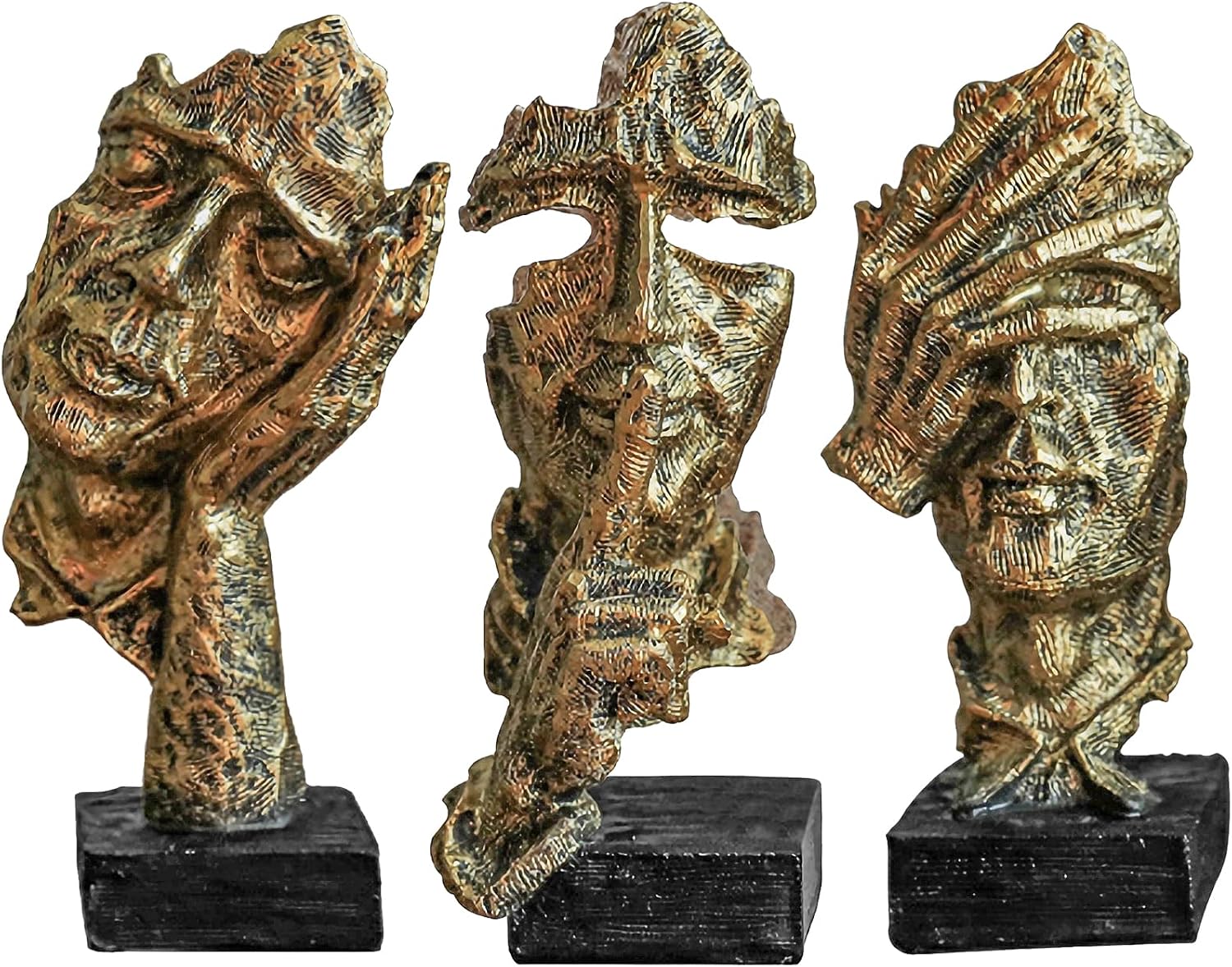 Detalle de XYQXYQ Denker Skulpturenset mit 3 Teilen