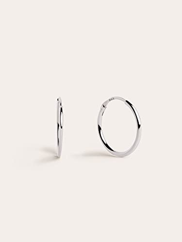 Detalle 2 de SINGULARU Pendientes Aro Ana S Plata