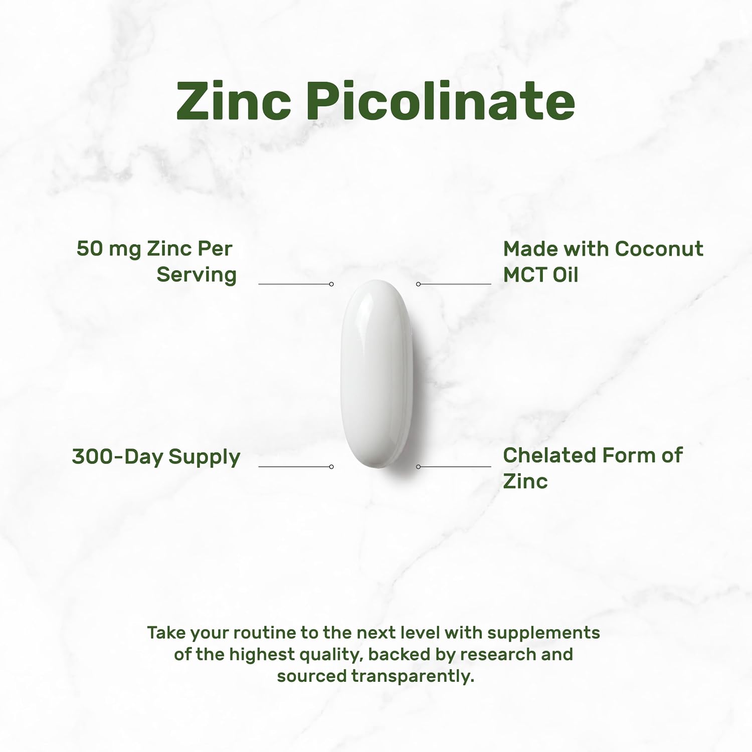 Detalle de Zinc Picolinate Supplement 50 mg