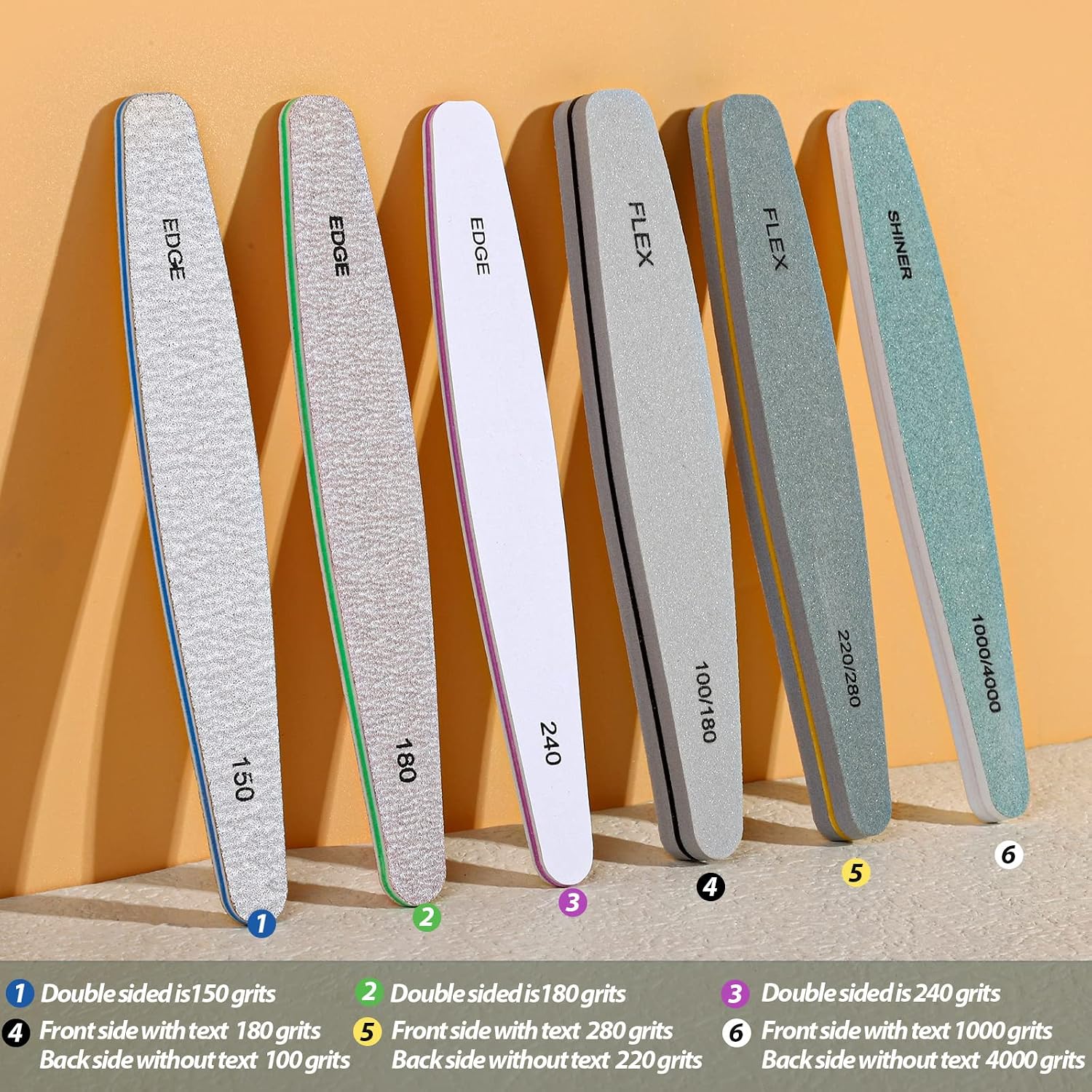 Thumbnail 4 de Teenitor Nail File Set 6 pcs — 100/180 grit 💅