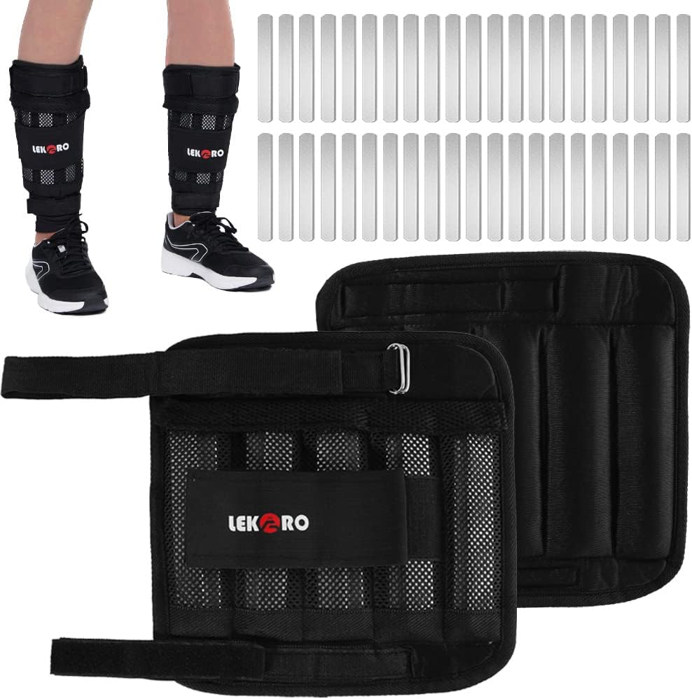 Wrist Ankle Weights with Removable Steel Bars (1 Pair) – Adjustable Resistance, No Leakage Design
