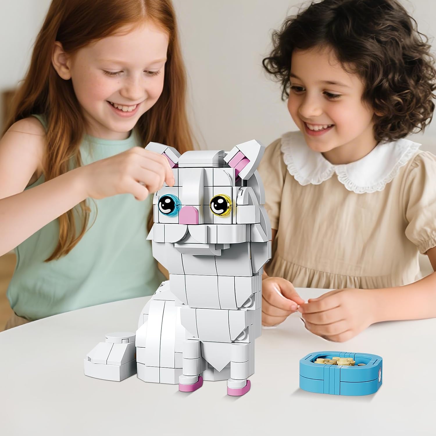 Detalle 2 de White Cat Building Block Set, 319 Pieces